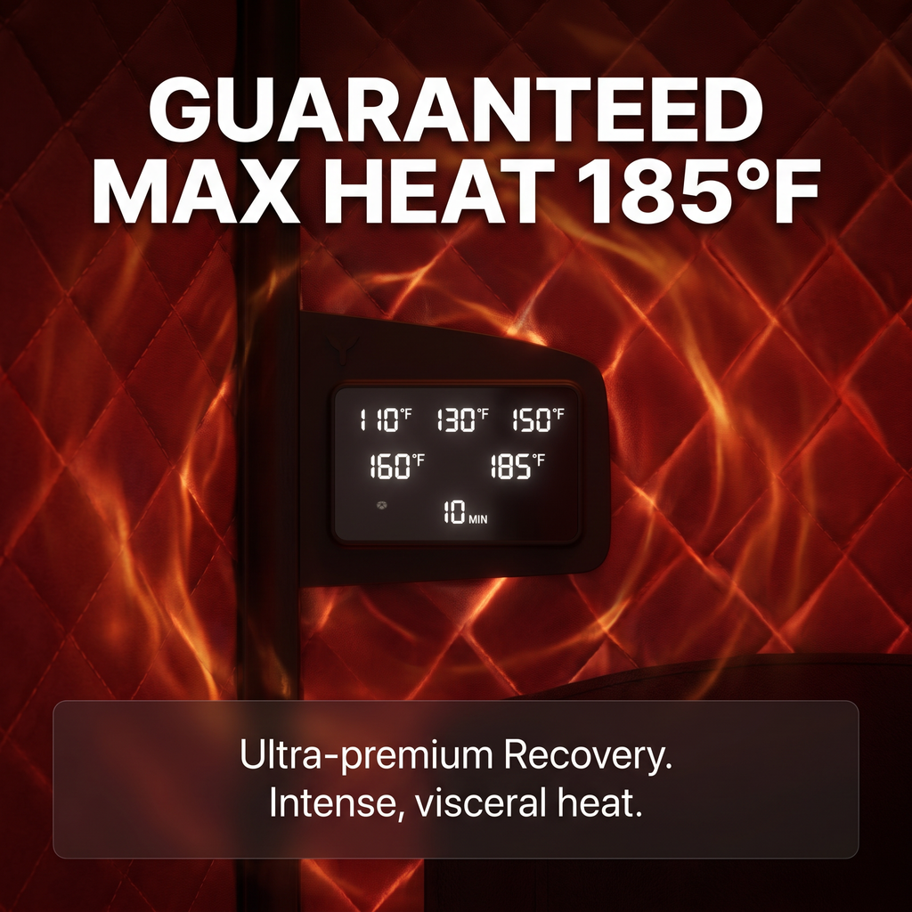 Recover Performance Pro Powered by PowerPro™ Heat Sauna® 185°F At-Home Sauna